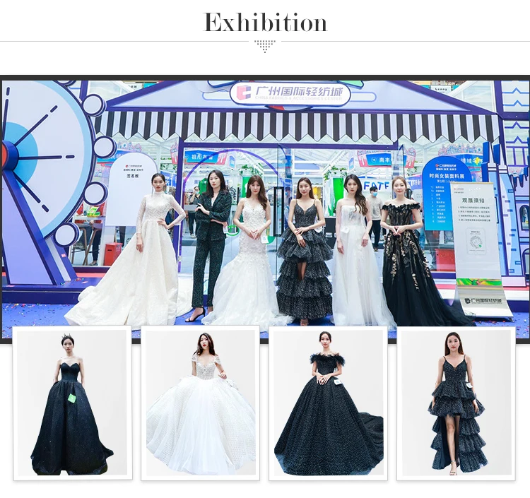 In stock full version glitter series flowy Skirt fashion clothing luxury illusion tulle women laces fabrics for wedding dress