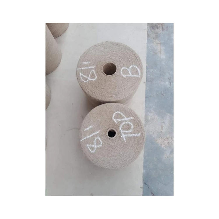 Factory direct price heavy duty reusable natural color braided 100% jute yarn for rope