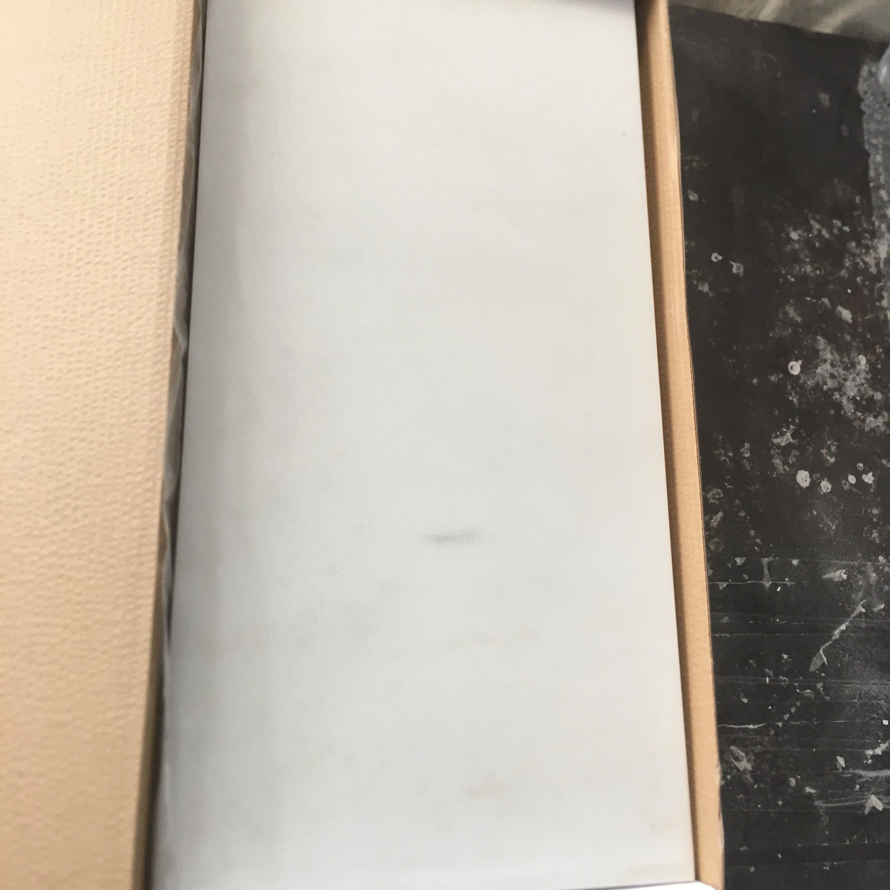 10mm thickness KP white marble tile Sino White marble thin tile