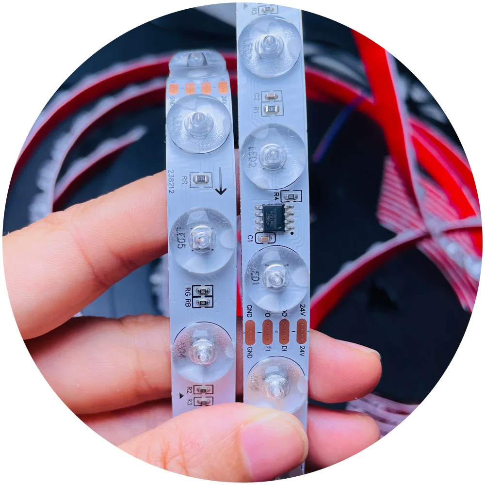 Addressable RGB Dream Color Pixel Magic LED Light Strip TM1934 24V 48Leds/m Programmable Flexible Light Strip for linear light