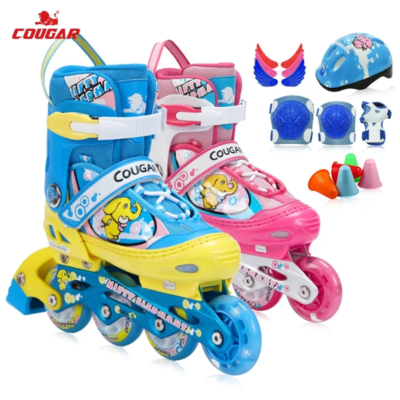 Wholesale Comfortable Children Skating Shoes 4 Wheel Roller Skates