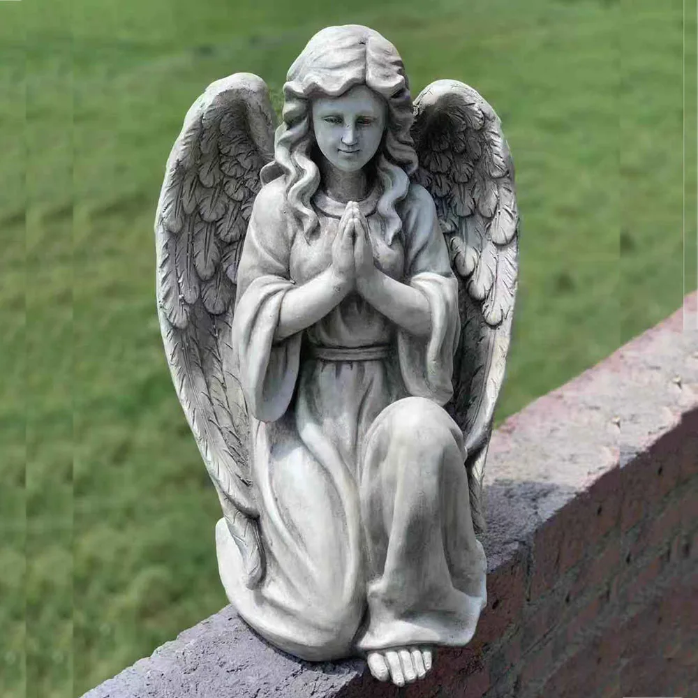 Magnesium oxide garden decoration angel figurines