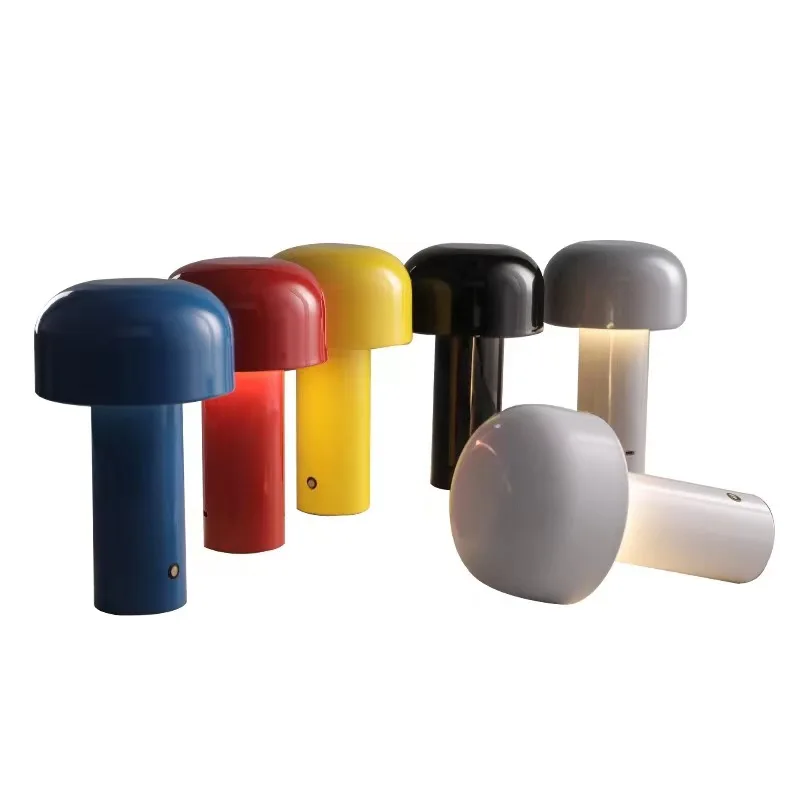 Postmodern Art Style Hotel Guest Room Decor Night Light Mushroom Kids Table Lamp