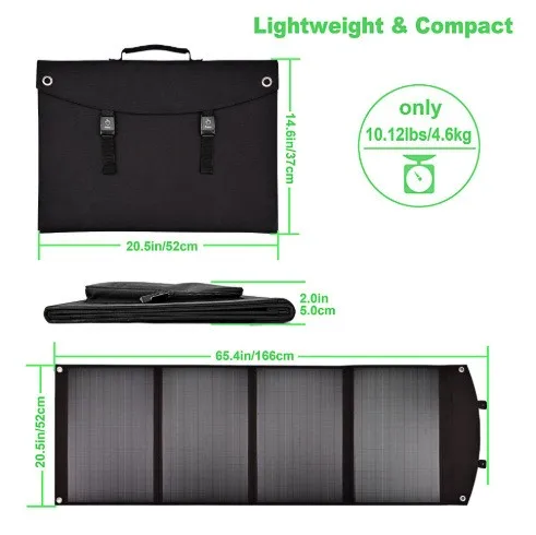 Waterproof Portable Mono Foldable Solar Panel 100W 18V folding solar panel