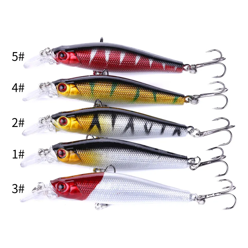 56PCS Mixed Fish Kit Minnow Wobblers Crankbait Hard Bait Tackle Artificial Fishing Lure Set