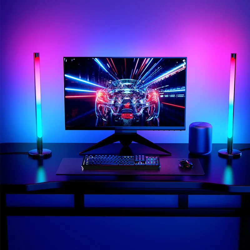 RGB Music Rhythm Light Desktop Bedside Atmosphere Color Light USB Voice Control Pickup Light
