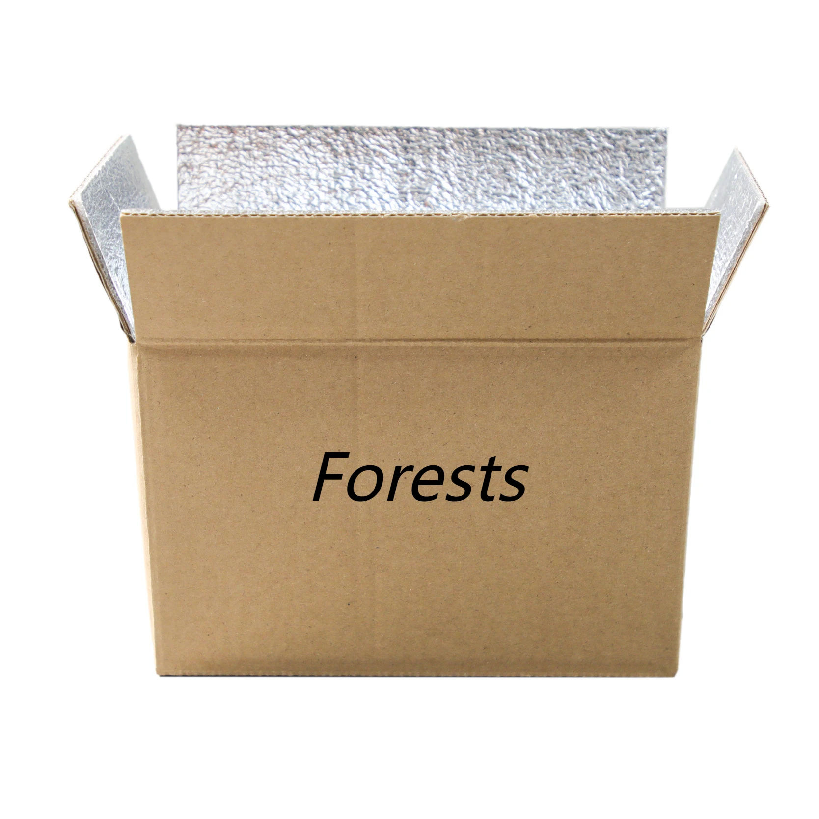 Custom food isothermal corrugated cardboard seafood meat packaging aluminum insulated carton frozen shipping boxes
