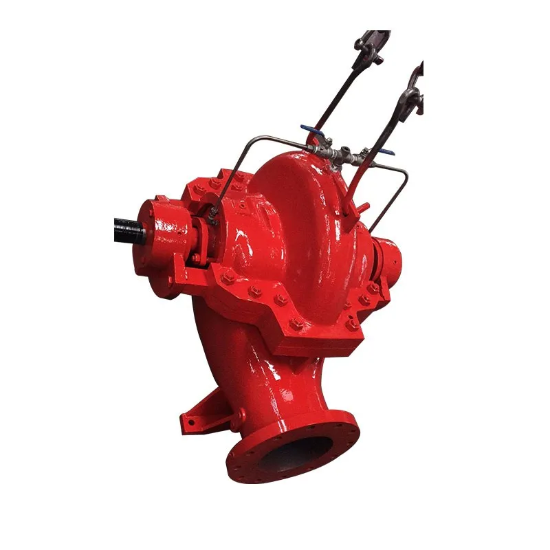 Large double suction cast iron fire pump
