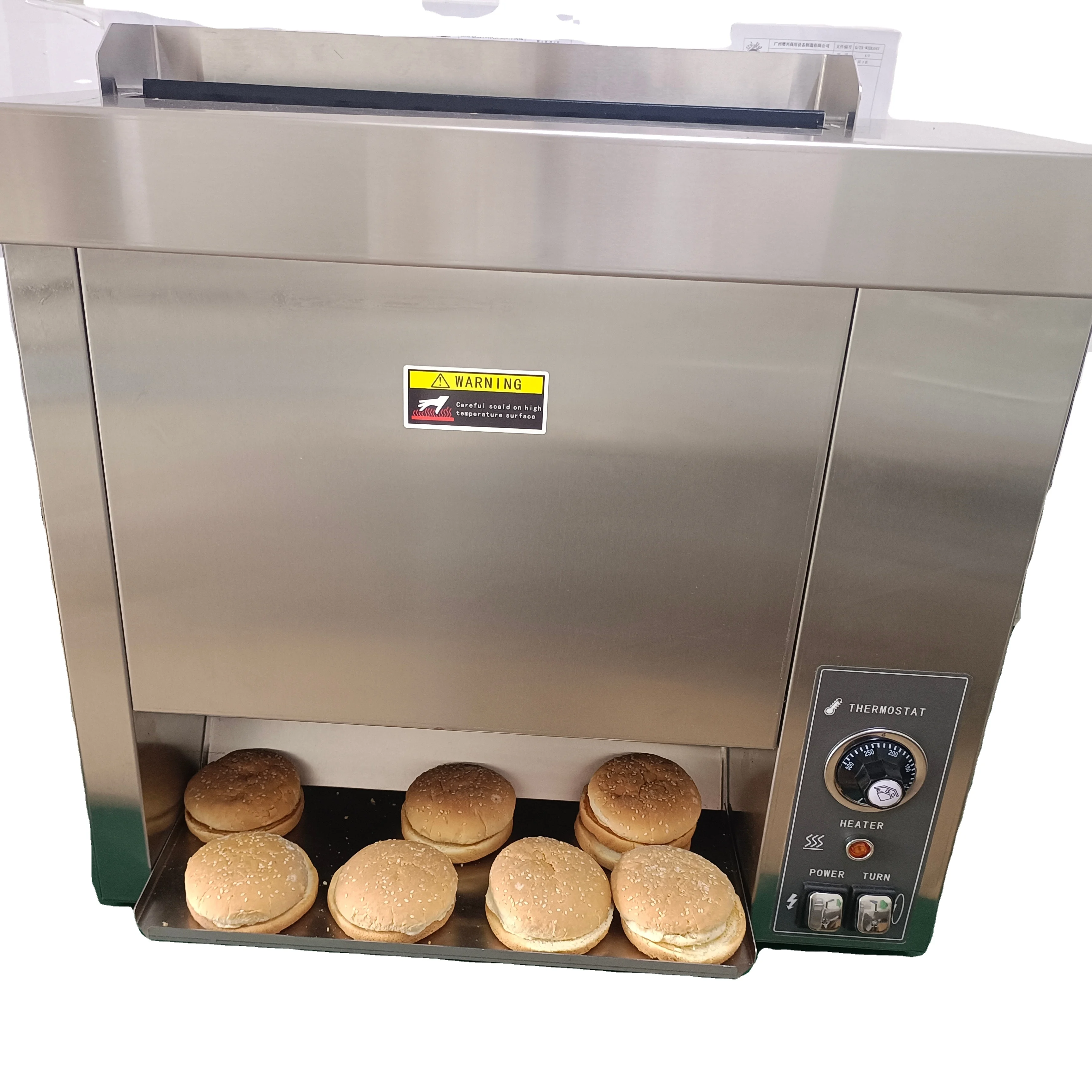 KFC  hamburger bun toaster burger cooking machine equipment for fast food restaurant