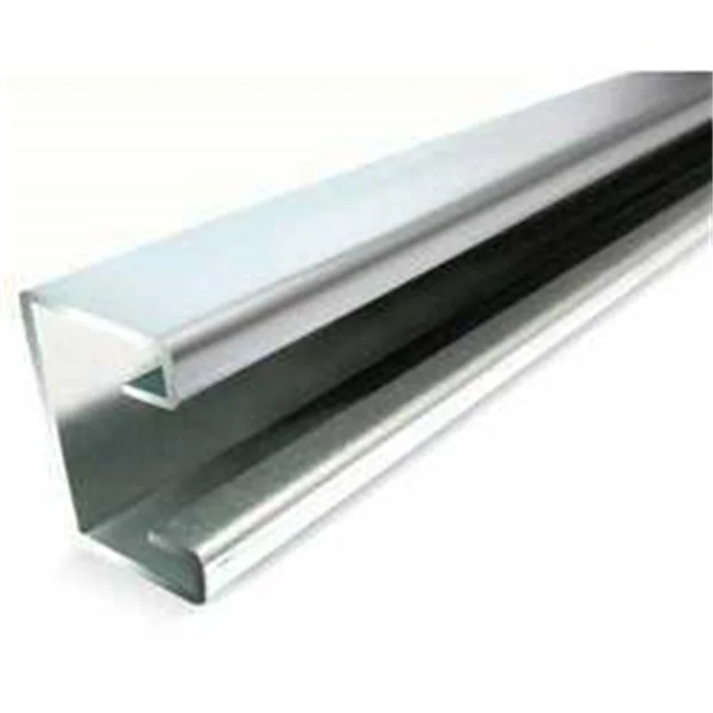 2.5 inch lightweight steel channel punched single slotted channel light gauge iron c channel sizes