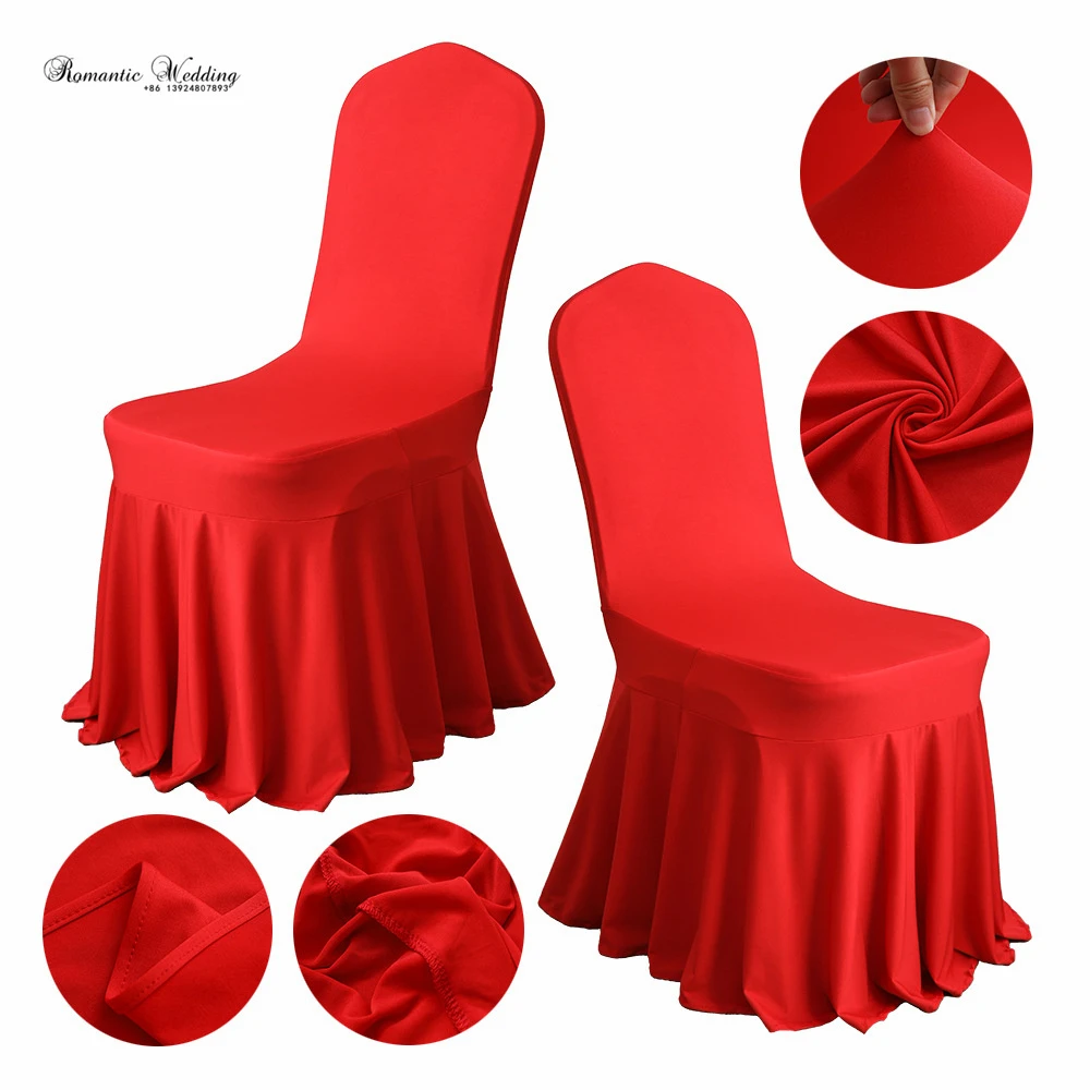 Wholesale banquet elastic spandex elastic chair cover universal custom spandex dining room folding wedding chair cover