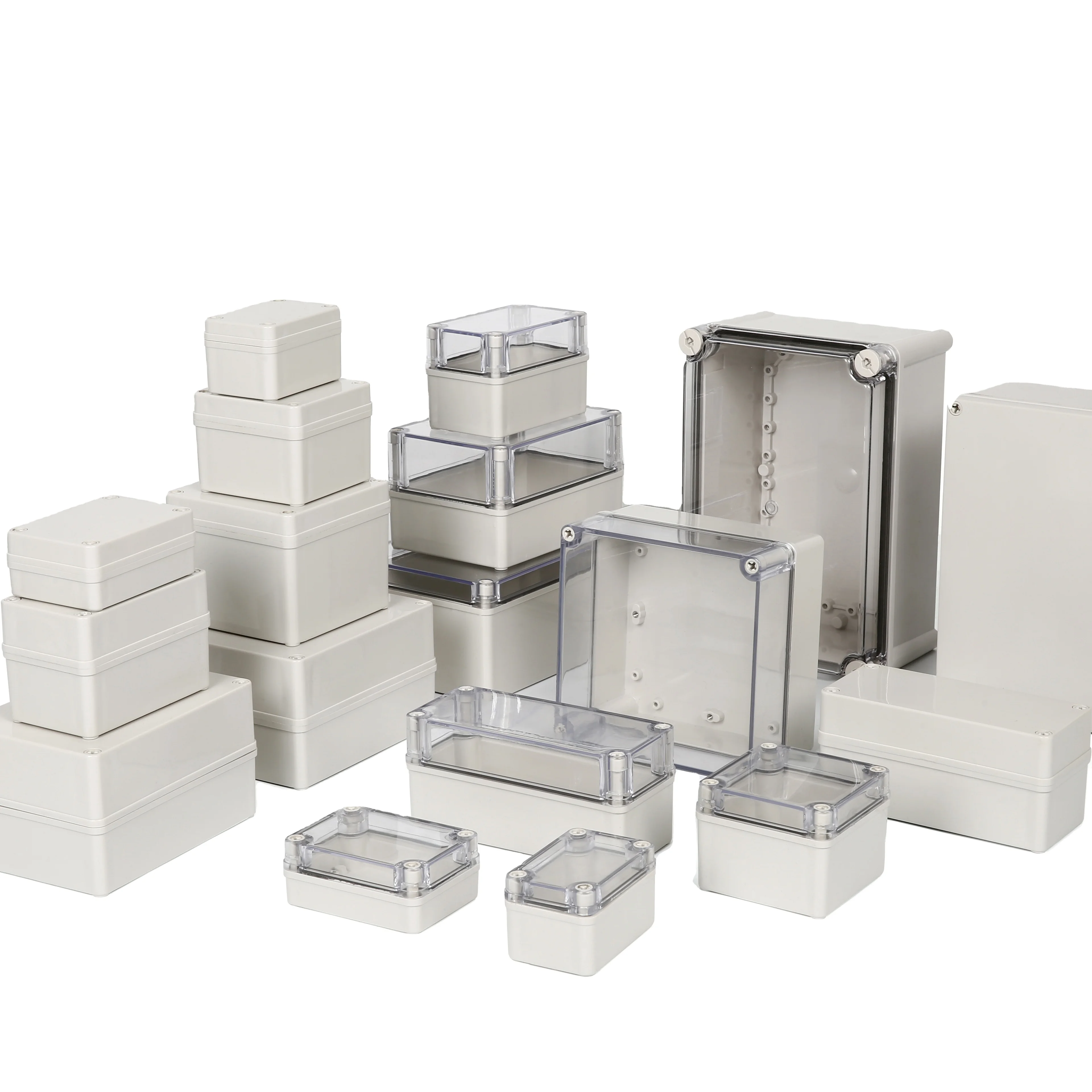 waterproof ip65/66/67 abs pc plastic box electrical junction box With Terminal Block