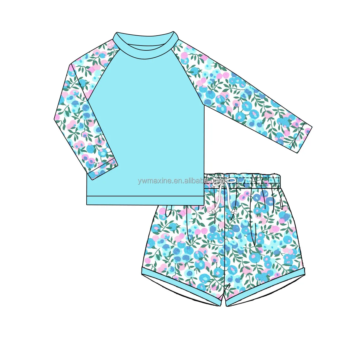 Summer kids boy swimsuits wholesale boutique baby boy trunk cotton swimwear beachwear 2023