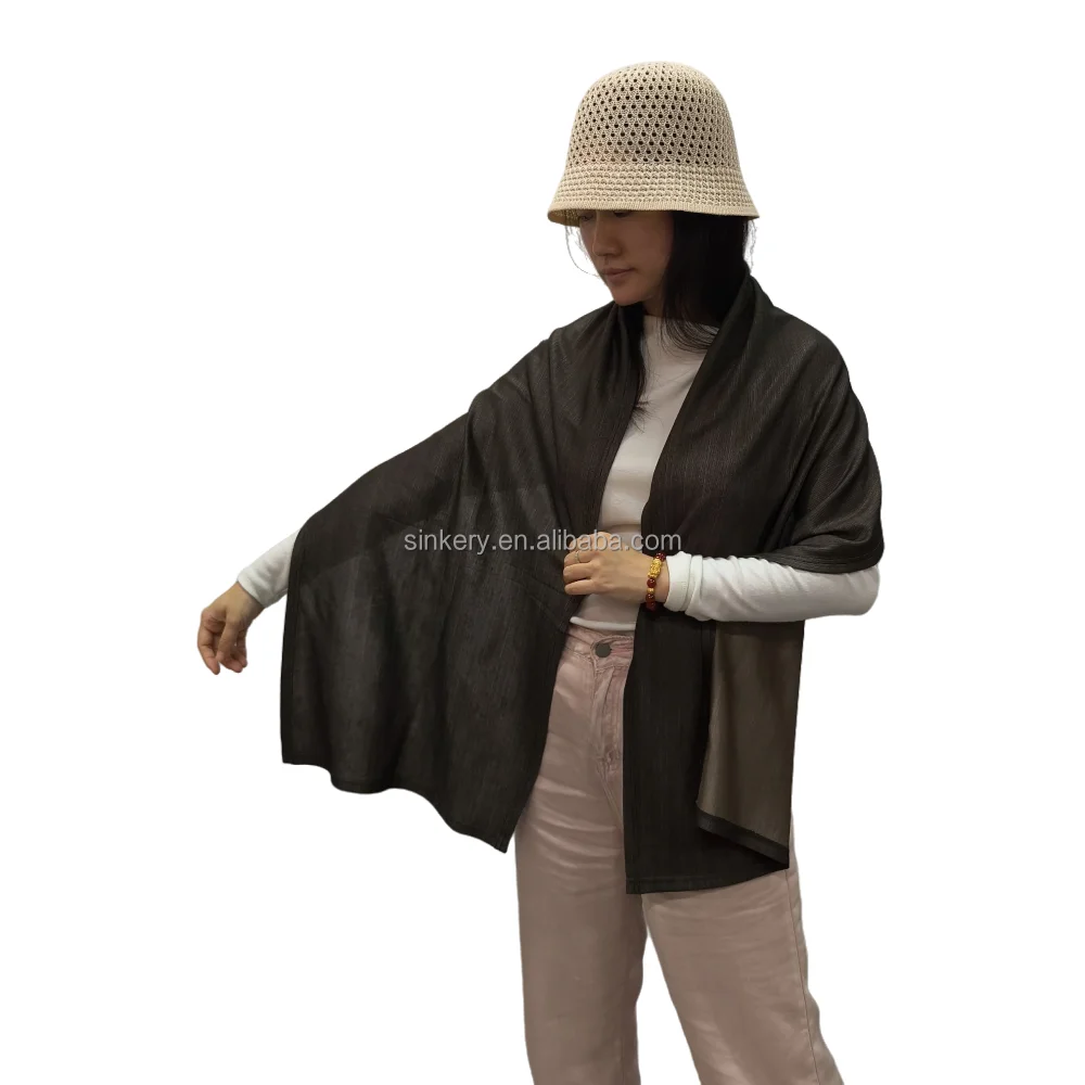Comfortable silver fiber anti radiation fabric made scarf  modal and silver composite scarf