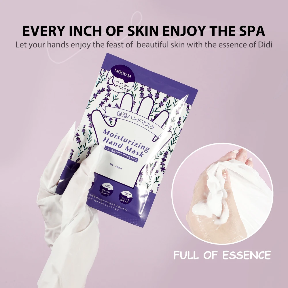 Exfoliating Peeling Dead Skin Old Sputum Dry Cracked Hand Masks Plant Extracts Lavender Moisturizing Smoothing Hand Mask
