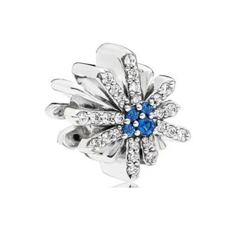 Wholesale DIY Jewelry Blue Series Charms For Jewelry Making 40 Patterns Silver Bracelets Charms