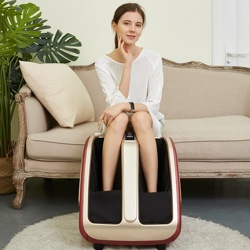 Masajeador De Pies Blood Massaggiatore Per I Piedi Circulation Foot Massage Machine Electric Vibrating Heated Leg Foot Massager