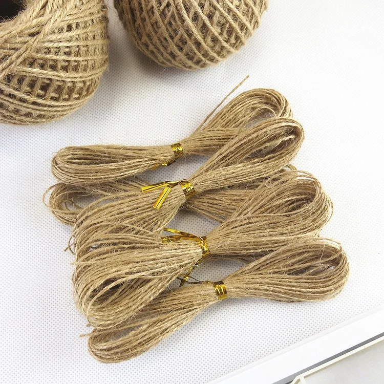 
Amazon Hot Sale 2MM 1.5MM Packaging DIY Materials Hemp Linen Rope Macrame Cord 