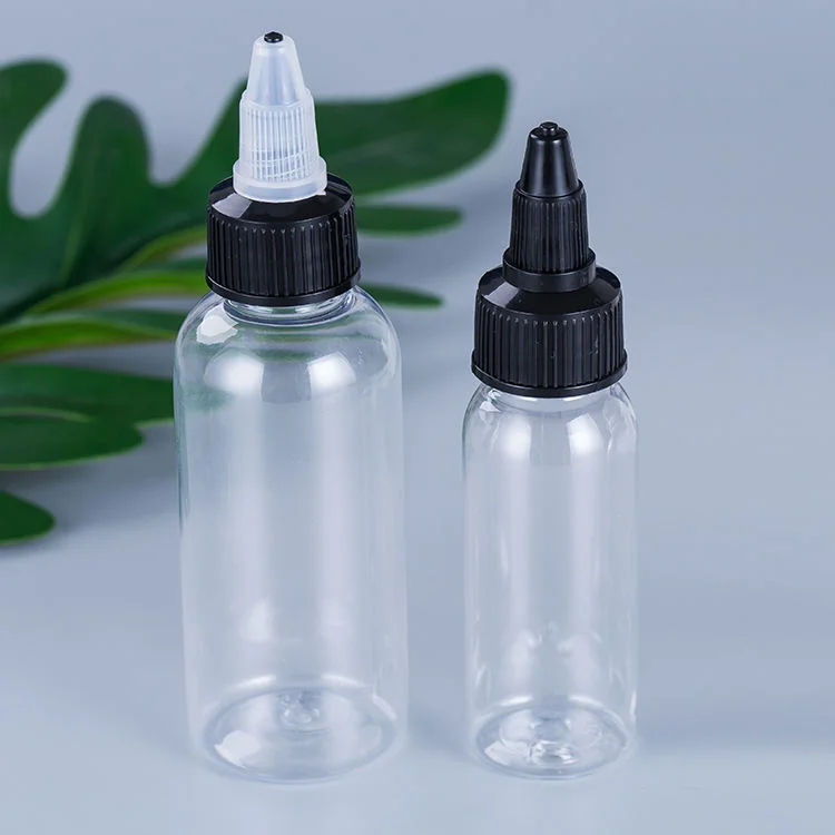 8oz 10oz 300ml 500ml Frost Black PET HDPE Plastic Olive Oil Squeeze Bottles Squirt Dispenser Sauce with Twist Caps for Hair Oil