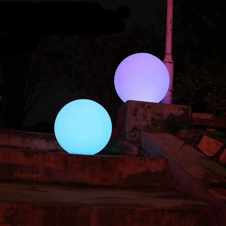 RGB Color changeable remote control led christmas ball 20cm diameter led mood light ball for decoration