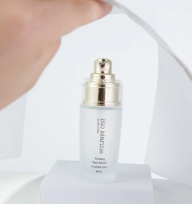 China factory Waterproof serum bottle skincare packaging Gold Transparent 30ml 40ml liquid foundation glass bottle