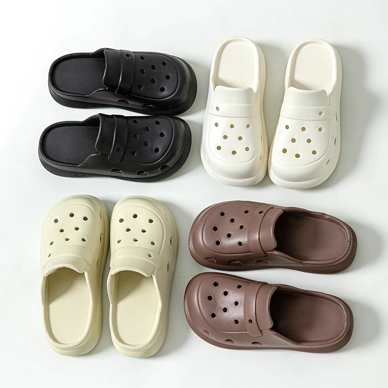 New Summer Classic Men And Women Sandals Thick Sole Anti Slip Hole Shoes Beach Shoes Eva Casual Clogs