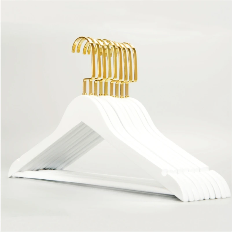 Lindon Velvet Hanger 50 Pack Space Save Non-slip Padded Rose Gold Hook Flocked White and Black Velvet Clothes Hangers