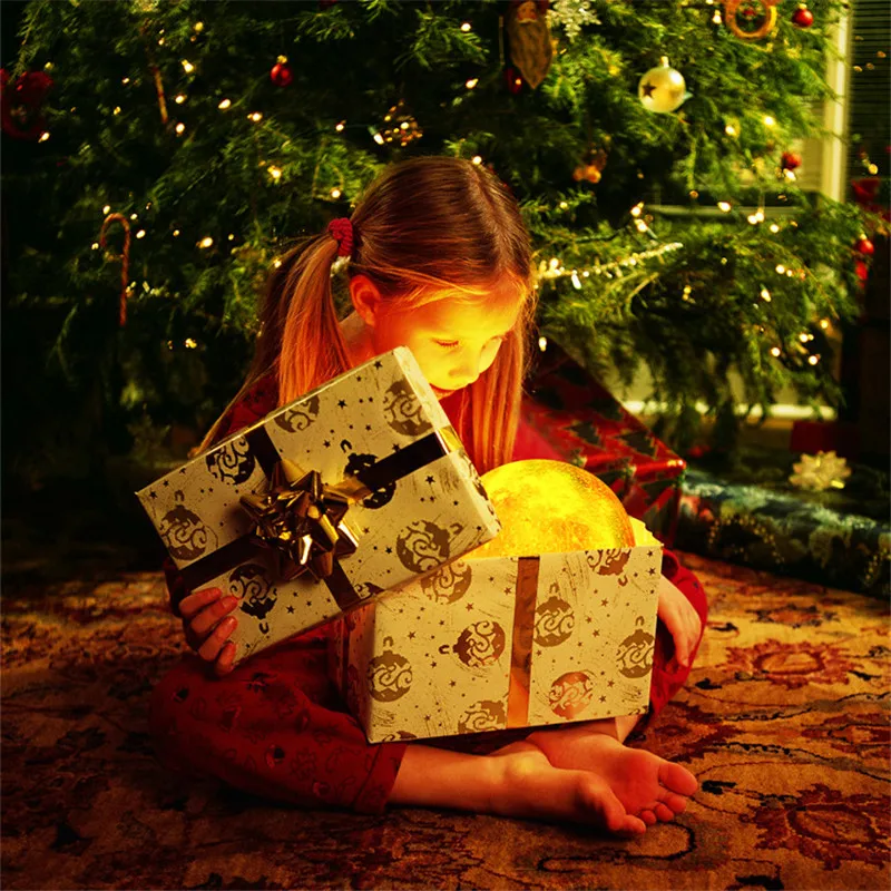 Hot Sale 3D Moon Lamp 16 Colors Moon Light With Remote Control USB Rechargeable LED Night Light Speaker Children Bedside Light