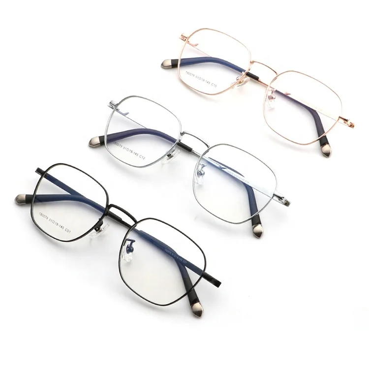 Aochi Shenzhen Manufacturer Alloy Optical Glasses Irregular Optic Frame