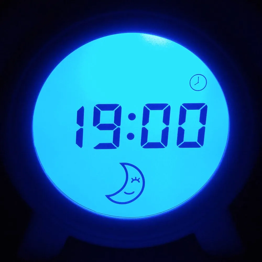 Sleep trainer kids,  night light with alarm clock Rabbit shape