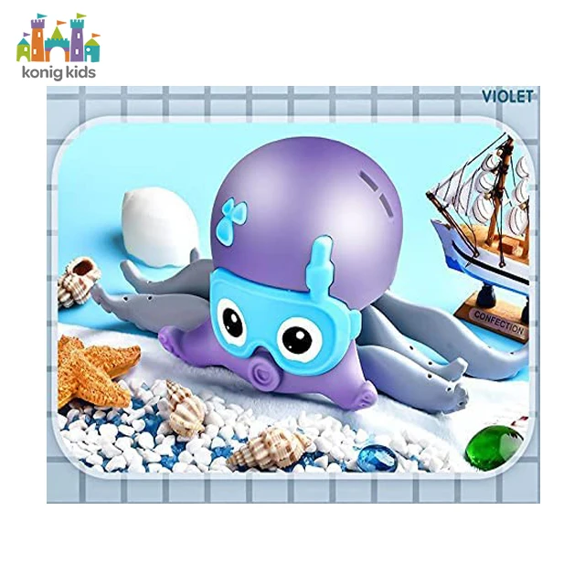Konig Новые поступления детских игрушек для ванны игрушечные животные осьминог амфибия Игрушки