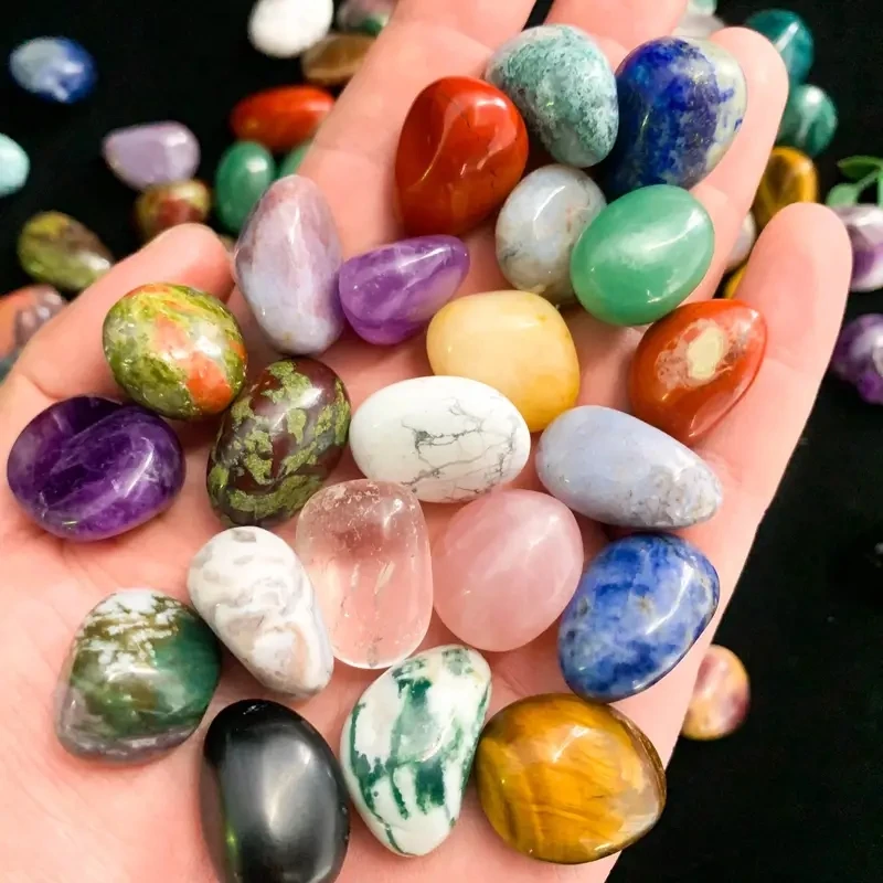 crystal wholesale high quality bulk healing mix material rock polished tumbled semiprecious stones bulk for home decor stone