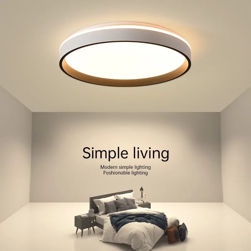 New!ultra thin 5cm living modern led ceiling wood light fixtures for bedroom