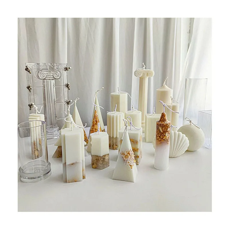 Hot New Product Smooth Cylindrical Square Multifunctional Diy Tool Acrylic Candle Molds