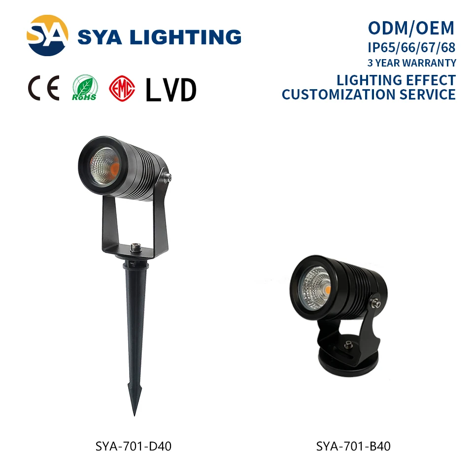 SYA-701 Cheap Wholesale Outdoor Commercial and Engineering Lighting Garden Led cob Spike Lamps