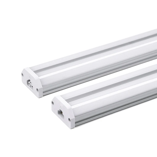 Seamless & No Dark In-Line Connection 4Ft 8Ft 30W 60W Double T5 Bracket Integrated Led Tube Light