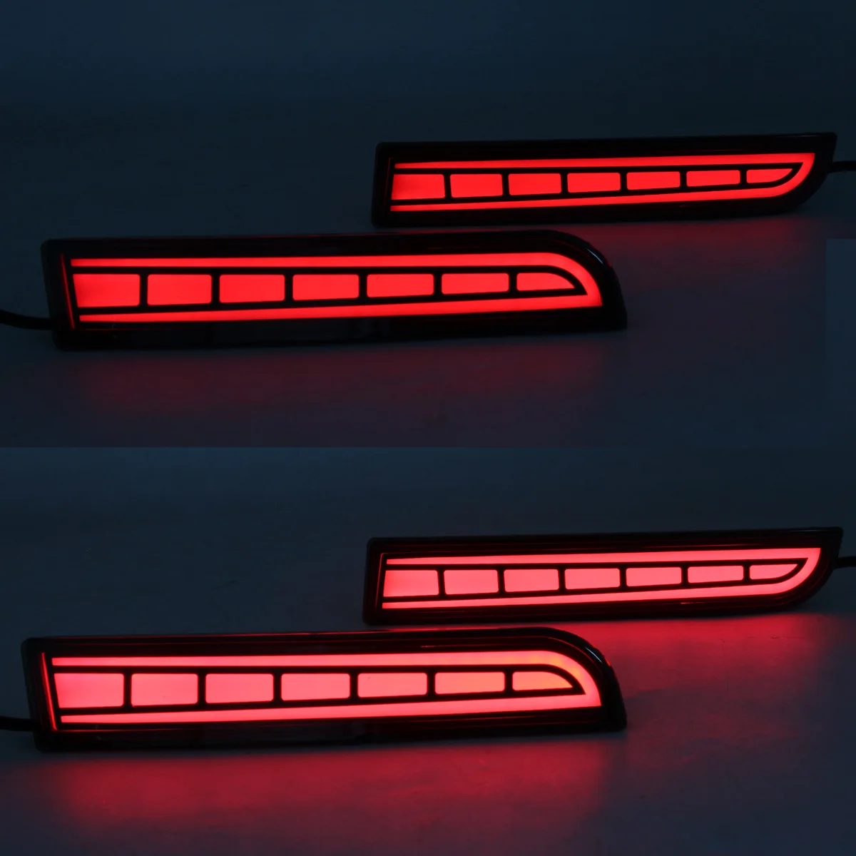 WINAUTO LED Rear Bumper Light Car Lights For Mitsubishi Lancer Evolotion ASX Or Outlander 2008-2017 turn signal brake light