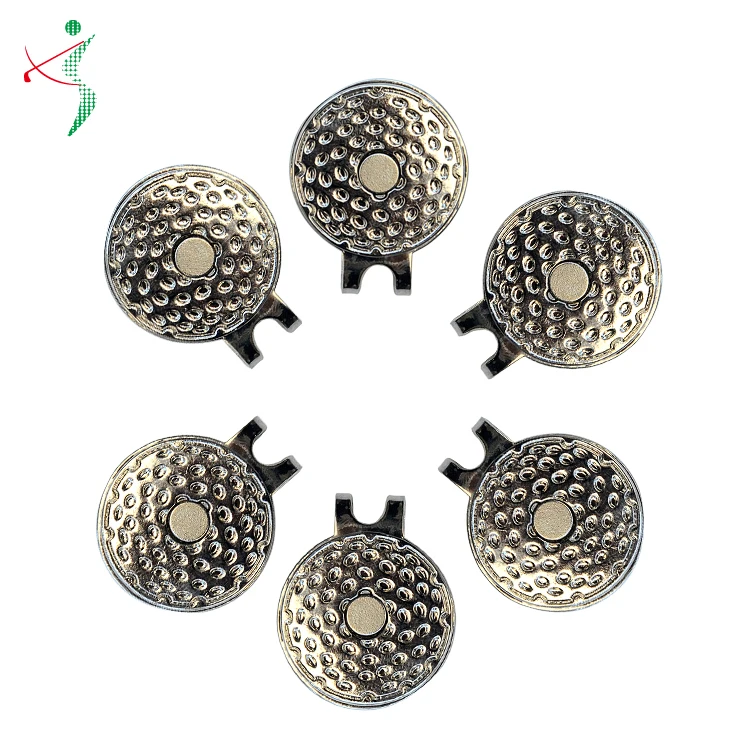 Custom Logo Golf Ball Position Marker Golf Hat Clip Ball Marker Golf Ball Marker