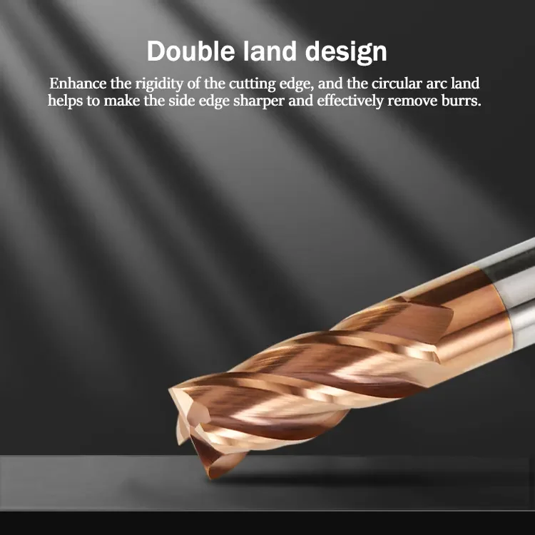 tungsten carbide hrc 60 d8 8mm 4f square end mill 60hrc endmill hrc60 flat endmill for alloy steel suppliers