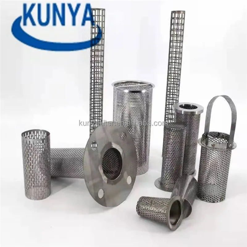 40 micron stainless steel sintered fiber separator industrial air compressor heavy duty dust air metal cartridge filter element