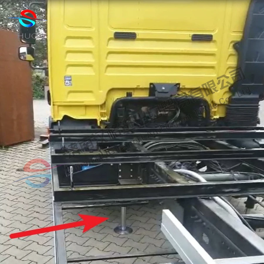 Double acting 12 volt hydraulic cylinder and power unit with auto level system for Motrohome caravan