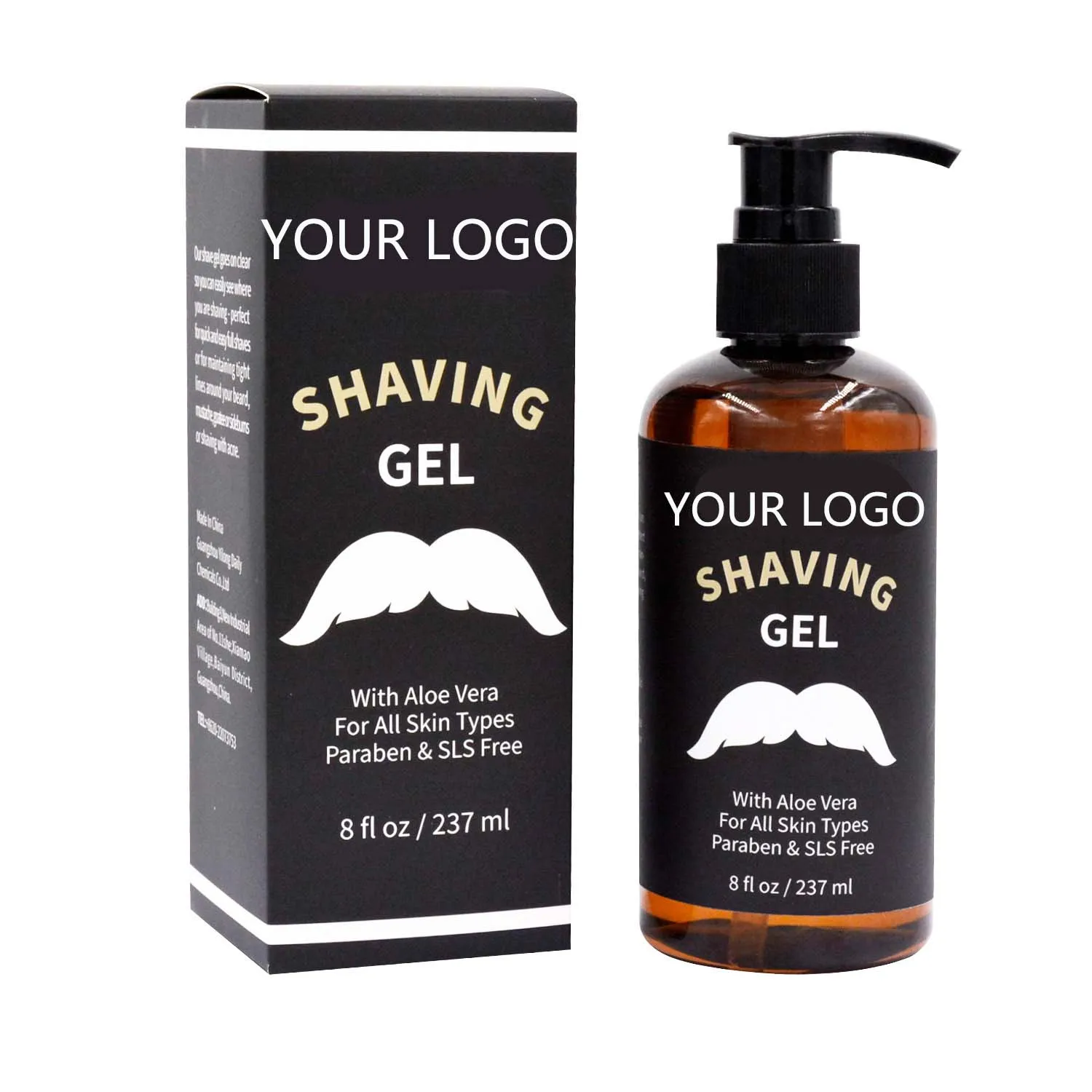 
Private Logo OEM Moisturizing With Aloe Vera For All Skin Types Softening Paraben&SLS Free Shaving Gel 