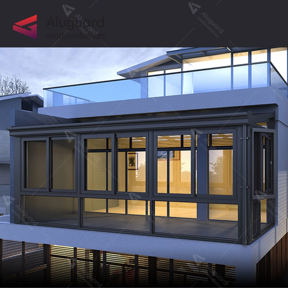 Professional  Glass Sunroom With Retractable Roof For Sale Victorian Sunroom