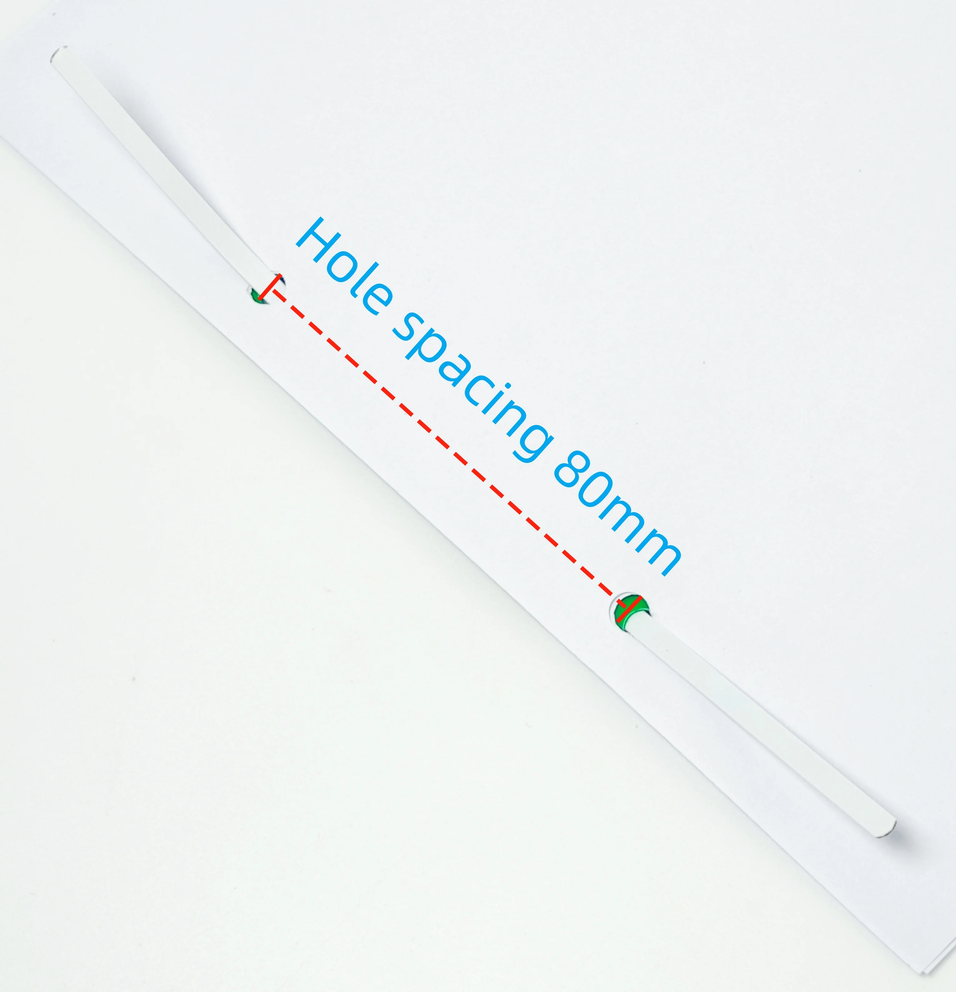 1Set/50pcs Plastic clip File Fastener 2 Hole Binder Clip Paper Fasteners 5 Colors Loose Leaf Binding Clip 8cm