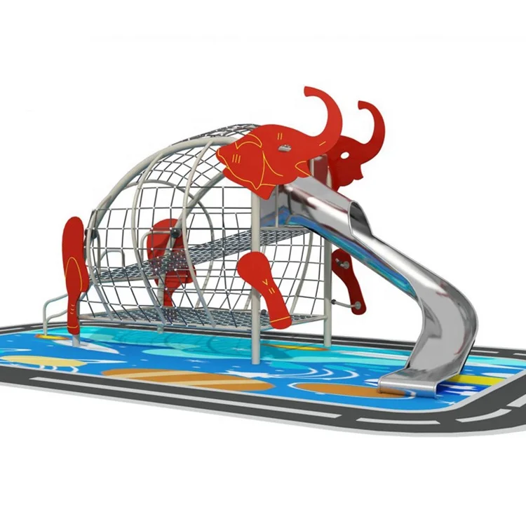 Indoor Outdoor Customized Spiral Tube Stainless Slide Steel Playground