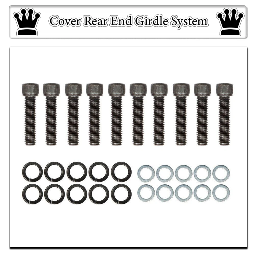 Aluminum Differential Cover Rear End Girdle System W/ Gasket & Bolts Fit for 1979-2004 8.8 Ford Mustang