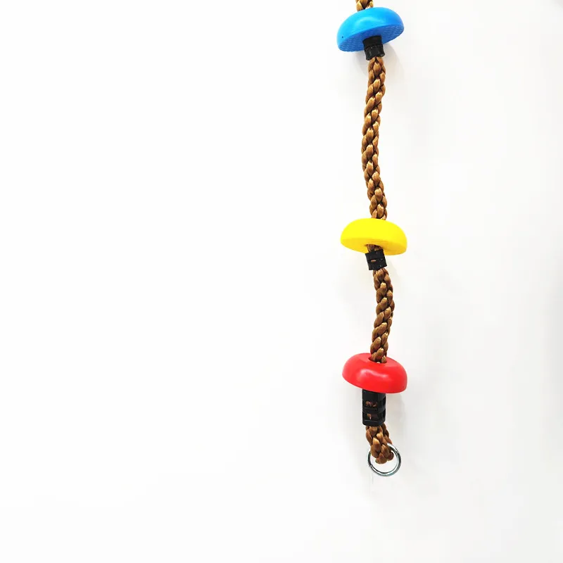 Jiayi plastic platforms nylon children rock tree outdoor climbing swing rope ladder for kids