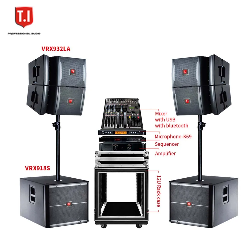 New arrival professional dj ktv concert stage sound speaker single 12 inch line array system speakers