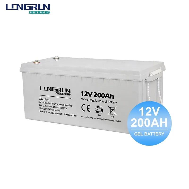 Solar Gel Batteries AGM 12v 200ah Deep Cycle Gel Solar Battery for the Storage of Solar Energy