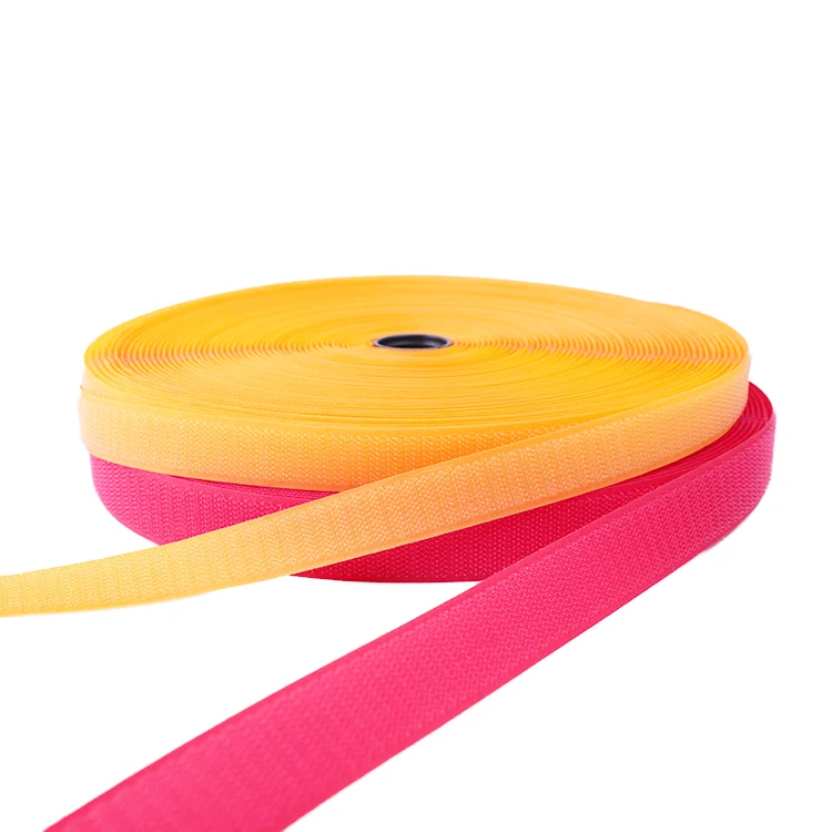 Nylon Polyester White Black Colorful Normal Hook and Loop Rolls Fastener Tape